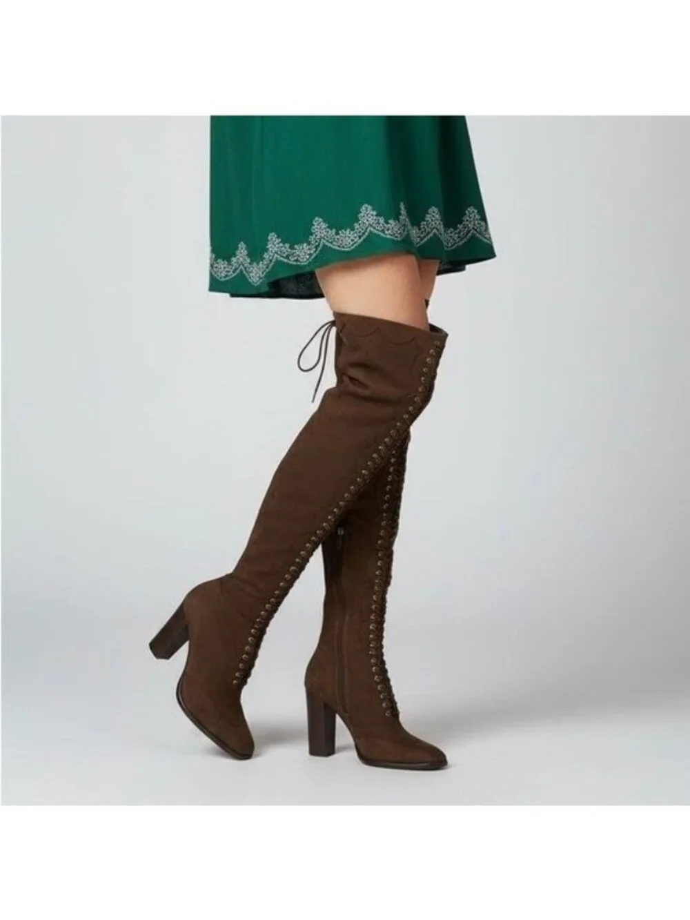 NEW Jeffrey Campbell Olianna Over The Knee Boots Enchanting Vintage Womens 10